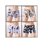 SXCHEN 4 Pack Men Underwear Boxer Pants Sexy Fashion Man Sports