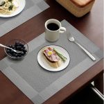 SXCHEN 6 Pcs Table Mat PVC Western Kitchen Dining Room Table Mat