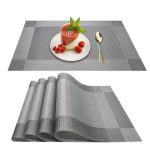 SXCHEN 6 Pcs Table Mat PVC Western Kitchen Dining Room Table Mat