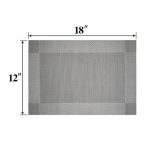 SXCHEN 6 Pcs Table Mat PVC Western Kitchen Dining Room Table Mat
