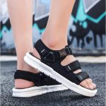 SXCHEN Men's Shoes Sandals New Casual Sandals Trendy Sports Beach Shoes Rubber Sandals