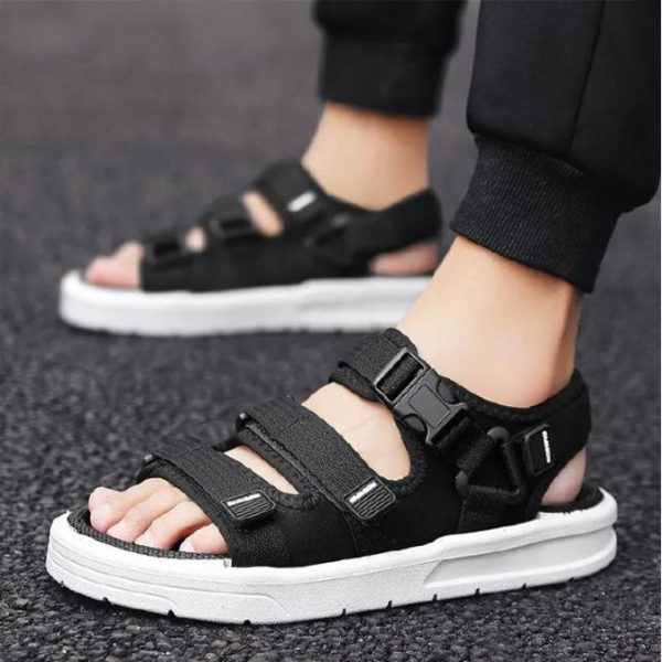 SXCHEN Men's Shoes Sandals New Casual Sandals Trendy Sports Beach Shoes Rubber Sandals