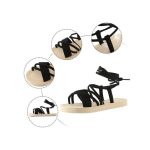 SXCHEN Women's Sandals Casual Flat Shoes Fashion Girls Open Toe Beach Sandalias