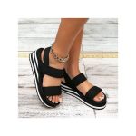 SXCHEN Women's Sandals Heels Sandals Thick Sole High Heel Sandals