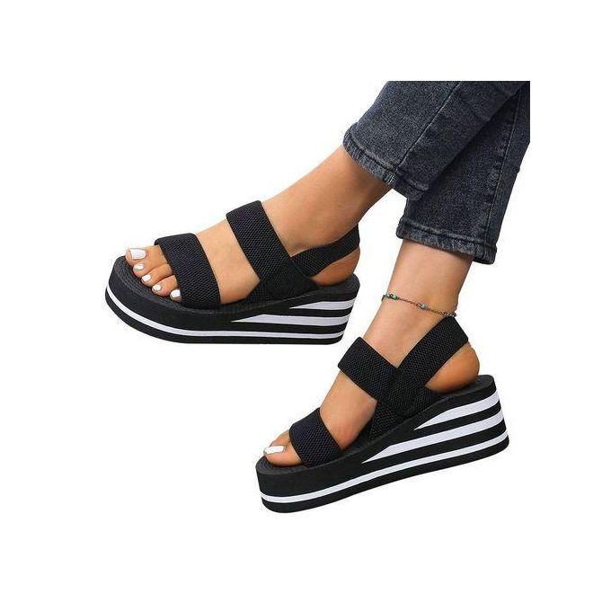 SXCHEN Women's Sandals Heels Sandals Thick Sole High Heel Sandals