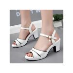 SXCHEN Women's Shoes Fish Mouth Shoes Heeled Sandals