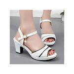 SXCHEN Women's Shoes Fish Mouth Shoes Heeled Sandals