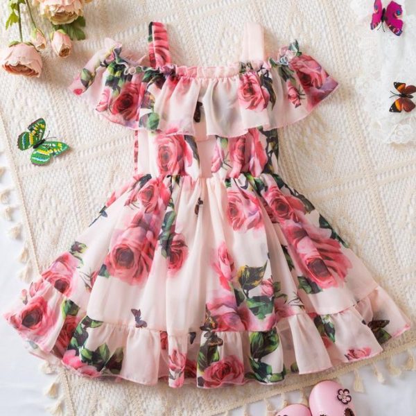 Toddler Kids Party Dresses Summer Girls' Sleeveless Dress