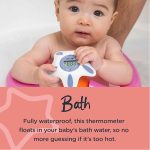 tommee tippee InBath Digital Thermometer for Baby Bath and Room, Waterproof and Floats in Water, 3 Second Readings on Easy to Read LCD Display