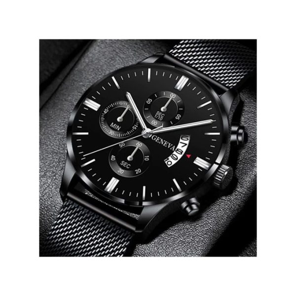 Ultra Thin Stainless Steel Mesh Belt Quartz Business Watch