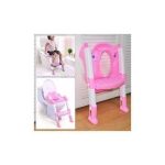 Unique 3 in 1 baby toilet ladder /potty-pink