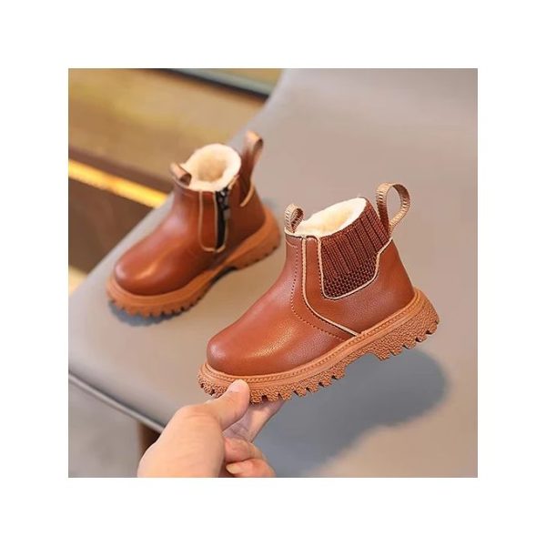 Unisex Kids Boots with cotton fur lining