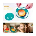 Universal Baby Gyro Bowl Anti Spill Smooth 360 Rotation