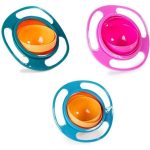 Universal Baby Gyro Bowl Anti Spill Smooth 360 Rotation