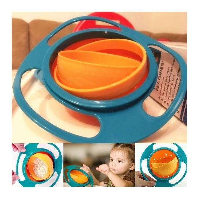 Universal Baby Gyro Bowl Anti Spill Smooth 360 Rotation