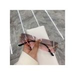 Vintage Rimless Square Sun Glasses For Women Men