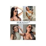 Vintage Rimless Square Sun Glasses For Women Men