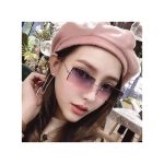 Vintage Rimless Square Sun Glasses For Women Men