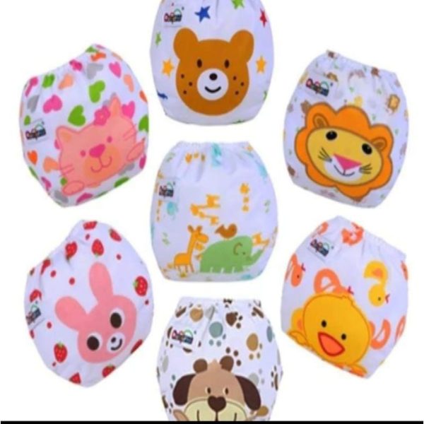 Washable Reusable Adjustable Baby Diaper With 3 Inserts.