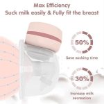 Wearable Electric Breast Pump Silent Milk Collection High Suction Hands-free Smart Invisible Automatic Portable Travel