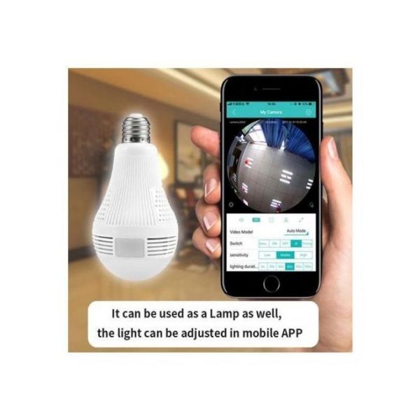 WiFi Panorama Camera (CCTV Bulb) Nanny Camera/Office Monitor