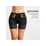 Women’s Slimming Lace-Trim Body Shaper Biker Shorts – Black, Sizes M to XL