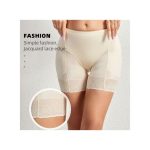 Women’s Slimming Lace-Trim Body Shaper Biker Shorts – Black, Sizes M to XL