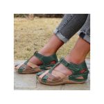 Women Shoes Sandals Low Heel Shoes Ladies Fashionable Flat - Green
