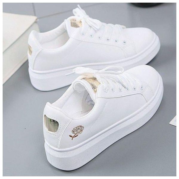 Women Sneakers Women's Shoes Skate Shoes Flat Lace-up Shoes And White Sneakers