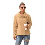Women's Casual Zipper Warm Coat Office Comfortable Long Sleeve Jackets Business