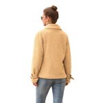 Women's Casual Zipper Warm Coat Office Comfortable Long Sleeve Jackets Business