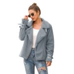 Women's Casual Zipper Warm Coat Office Comfortable Long Sleeve Jackets Business