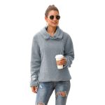 Women's Casual Zipper Warm Coat Office Comfortable Long Sleeve Jackets Business