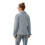 Women's Casual Zipper Warm Coat Office Comfortable Long Sleeve Jackets Business