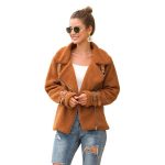 Women's Casual Zipper Warm Coat Office Comfortable Long Sleeve Jackets Business