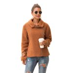 Women's Casual Zipper Warm Coat Office Comfortable Long Sleeve Jackets Business
