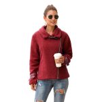 Women's Casual Zipper Warm Coat Office Comfortable Long Sleeve Jackets Business