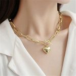 Women's necklace Women's Jewelry Gold necklace Love