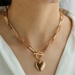 Women's necklace Women's Jewelry Gold necklace Love