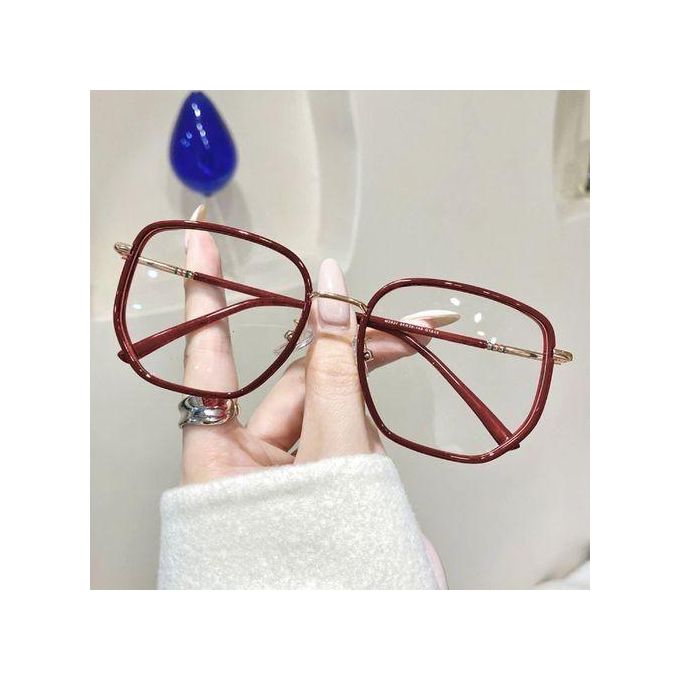 Women's Ultralight Anti Blue Glasses Retro Reading Glasses - Wine Red