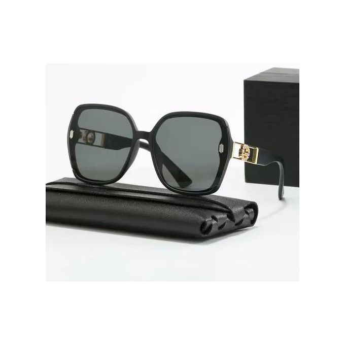 Women's UV-resistant sunglasses, high-end women's style, big face, versatile, slimming, trendy glasses