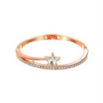 Women's WatchWatch + BraceletLeather Strap Casual Ladies Watch + Bracelet