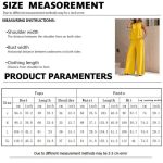 Women's Yellow Sleeveless Top & Wide-Leg Pants Set