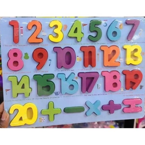 Wooden Puzzle Number Children Early Educational Toys