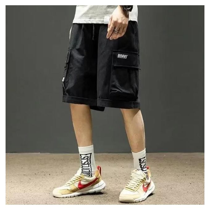 XinbaX Working Shorts Men's Summer Loose Version Multi-pocket Trendy Casual Outfit Sports Centre Pants Men Short Homme