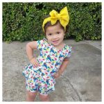 Yellow Baby Big Bow Headwrap Turban Knotted Hair Bows Head Band Stretchy