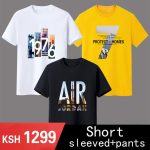 Yixin 3 Pieces/T-shirt Men's Polo Clothing Coat Short Sleeve 7