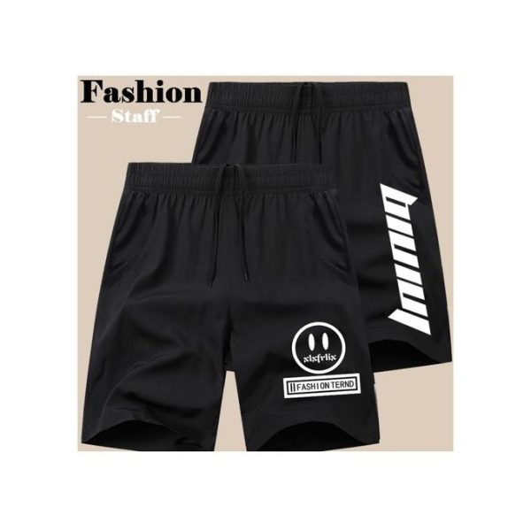 Yixin Lot Deux Shorts Amples Décontractés D'Eté Pour Hommes