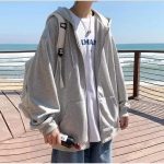 Zipper Jacket Men's Fall Winter Hoodie with Drawstring Pockets Zip-up Long Sleeves Hooded Cardigan for Daily Wear Plus Size