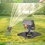16-hole automatic oscillating sprinkler, easy to install, suitable for lawn and garden watering